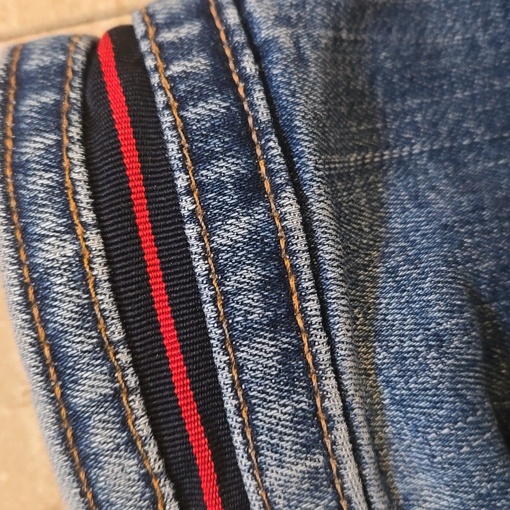 Talbot's Denim Blue Jean Pencil Skirt - Picture 3 of 8
